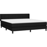 Boxspringbett mit Matratze Schwarz 180x200 cm Stoff vidaXL Boxspringbett mit Matratze Schwarz 180x200 cm Stoff vidaXL von JINLEFU
