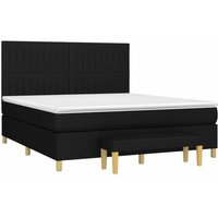 Boxspringbett mit Matratze Schwarz 180x200 cm Stoff vidaXL Boxspringbett mit Matratze Schwarz 180x200 cm Stoff vidaXL von JINLEFU