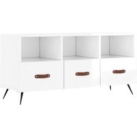 TV-Schrank Hochglanz-Weiß 102x36x50 cm Holzwerkstoff vidaXL TV-Schrank Hochglanz-Weiß 102x36x50 cm Holzwerkstoff vidaXL von JINLEFU