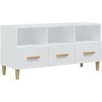 Jinlefu - TV-Schrank Hochglanz-Weiß 102x36x50 cm Holzwerkstoff vidaXL Jinlefu - TV-Schrank Hochglanz-Weiß 102x36x50 cm Holzwerkstoff vidaXL von JINLEFU