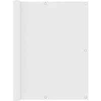 The Living Store Balkon-Sichtschutz Weiß 120x300 cm Oxford-Gewebe - Balkon Sichtschutz - Windschutz - Wasserdichtes Gewebe - uv Schutz - Oxford Stoff The Living Store Balkon-Sichtschutz Weiß 120x300 cm Oxford-Gewebe - Balkon Sichtschutz - Windschutz - Wasserdichtes Gewebe - uv Schutz - Oxford Stoff von JINLEFU