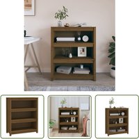 Jinlefu - The Living Store Bücherregal Honigbraun 80x35x97 cm Massivholz Kiefer - Holzregal - Buche - Bücherregal - Massivholzmöbel - Wohnzimmer Deko Jinlefu - The Living Store Bücherregal Honigbraun 80x35x97 cm Massivholz Kiefer - Holzregal - Buche - Bücherregal - Massivholzmöbel - Wohnzimmer Deko von JINLEFU