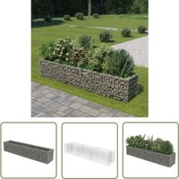 Jinlefu - The Living Store Gabionen-Hochbeet Verzinkter Stahl 270×50×50 cm - Gabionen-Hochbeet - Gartendekoration - Stahltanks - Blumenerde Jinlefu - The Living Store Gabionen-Hochbeet Verzinkter Stahl 270×50×50 cm - Gabionen-Hochbeet - Gartendekoration - Stahltanks - Blumenerde von JINLEFU