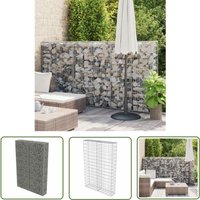 Jinlefu - The Living Store Gabionenwand mit Abdeckung Verzinkter Stahl 100×20×150 cm - Gabionenwand - Stahldrahtzaun - Gartenbepflanzung Jinlefu - The Living Store Gabionenwand mit Abdeckung Verzinkter Stahl 100×20×150 cm - Gabionenwand - Stahldrahtzaun - Gartenbepflanzung von JINLEFU