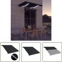 The Living Store Markise Manuell Einziehbar mit led 300x250 cm Anthrazit - Markise - Gartensonnenschirm - Aluminiummarkise - Sonnenschutz The Living Store Markise Manuell Einziehbar mit led 300x250 cm Anthrazit - Markise - Gartensonnenschirm - Aluminiummarkise - Sonnenschutz von JINLEFU