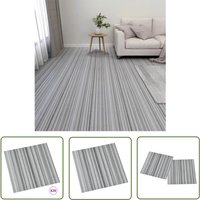 Jinlefu - The Living Store PVC-Fliesen Selbstklebend 20 Stk. 1,86 m² Hellgrau - pvc Fliesen - Selbstklebender Bodenbelag - Design Vinyl von JINLEFU