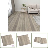 The Living Store PVC-Fliesen Selbstklebend 20 Stk. 1,86 m² Taupe - pvc Fliesen - Selbstklebender Bodenbelag - Taubenfarbenes Design - Wohnzimmer von JINLEFU