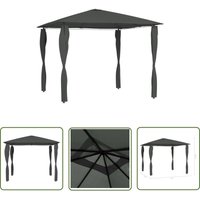 Jinlefu - The Living Store Pavillon mit Pfostenabdeckungen 3x3x2,6 m Anthrazit 160 g/m² - Pavillon - Gartenzelt - Outdoorzelt - Sonnenschutz Jinlefu - The Living Store Pavillon mit Pfostenabdeckungen 3x3x2,6 m Anthrazit 160 g/m² - Pavillon - Gartenzelt - Outdoorzelt - Sonnenschutz von JINLEFU
