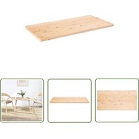 The Living Store Tischplatte 100x60x2,5 cm Massivholz Kiefer Rechteckig - Holztischplatte - Kiefernholz - Massives Holz - Tischplatte Kaufen von JINLEFU