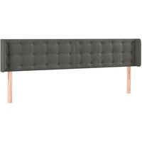 Led Kopfteil Dunkelgrau 163x16x78/88 cm Samt vidaXL Led Kopfteil Dunkelgrau 163x16x78/88 cm Samt vidaXL von JINLEFU