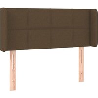 Kopfteil mit Ohren Dunkelbraun 83x16x78/88 cm Stoff vidaXL Kopfteil mit Ohren Dunkelbraun 83x16x78/88 cm Stoff vidaXL von JINLEFU