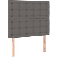 Kopfteile 2 Stk. Grau 100x5x78/88 cm Kunstleder vidaXL Kopfteile 2 Stk. Grau 100x5x78/88 cm Kunstleder vidaXL von JINLEFU