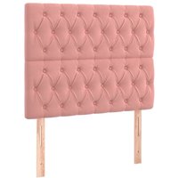 Led Kopfteil Rosa 100x7x118/128 cm Samt vidaXL Led Kopfteil Rosa 100x7x118/128 cm Samt vidaXL von JINLEFU