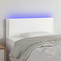 Led Kopfteil Weiß 80x5x78/88 cm Kunstleder vidaXL von JINLEFU