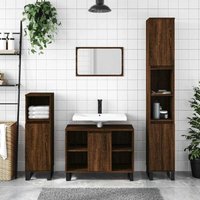 Maison Exclusive Badschrank Braun Eichen-Optik 80x33x60 cm Maison Exclusive Badschrank Braun Eichen-Optik 80x33x60 cm von JINLEFU