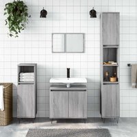 Maison Exclusive Badschrank Grau Sonoma 58x33x60 cm Holzwerkstoff Maison Exclusive Badschrank Grau Sonoma 58x33x60 cm Holzwerkstoff von JINLEFU