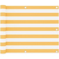 Maison Exclusive Balkon-Sichtschutz Weiß und Gelb 75x500 cm Maison Exclusive Balkon-Sichtschutz Weiß und Gelb 75x500 cm von JINLEFU