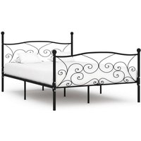 Maison Exclusive Bettgestell mit Lattenrost Schwarz Metall 140 × Maison Exclusive Bettgestell mit Lattenrost Schwarz Metall 140 × von JINLEFU