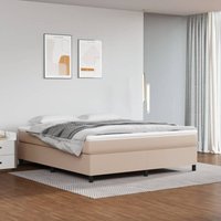 Maison Exclusive Boxspringbettgestell Cappuccino-Braun 180x200 cm von JINLEFU
