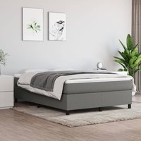 Maison Exclusive Boxspringbettgestell Dunkelgrau 140x200 cm Stoff Maison Exclusive Boxspringbettgestell Dunkelgrau 140x200 cm Stoff von JINLEFU