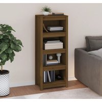 Maison Exclusive Bücherregal Honigbraun 50x35x125,5 cm Massivholz von JINLEFU