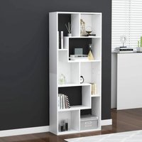 Maison Exclusive Bücherregal Weiß 67x24x161 cm Holzwerkstoff von JINLEFU