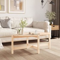 Maison Exclusive Couchtisch 118x63x45 cm Massivholz Kiefer von JINLEFU
