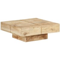 Maison Exclusive Couchtisch 80x80x28 cm Massivholz Mango Maison Exclusive Couchtisch 80x80x28 cm Massivholz Mango von JINLEFU