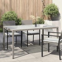 Maison Exclusive Gartentisch 150x90x75 cm Hartglas und Poly Maison Exclusive Gartentisch 150x90x75 cm Hartglas und Poly von JINLEFU