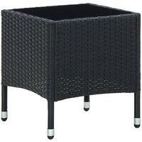Maison Exclusive Gartentisch Schwarz 40x40x45 cm Poly Rattan Maison Exclusive Gartentisch Schwarz 40x40x45 cm Poly Rattan von JINLEFU