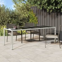 Maison Exclusive Gartentisch Weiß 250x100x75 cm Poly Rattan und Maison Exclusive Gartentisch Weiß 250x100x75 cm Poly Rattan und von JINLEFU