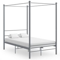 Maison Exclusive Himmelbett Grau Metall 120x200 cm Maison Exclusive Himmelbett Grau Metall 120x200 cm von JINLEFU