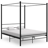 Maison Exclusive Himmelbett Schwarz Metall 160x200 cm Maison Exclusive Himmelbett Schwarz Metall 160x200 cm von JINLEFU