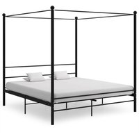 Maison Exclusive Himmelbett Schwarz Metall 180x200 cm Maison Exclusive Himmelbett Schwarz Metall 180x200 cm von JINLEFU