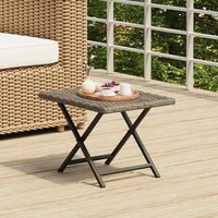 Maison Exclusive Klapptisch Grau 45x35x32 cm Poly Rattan Maison Exclusive Klapptisch Grau 45x35x32 cm Poly Rattan von JINLEFU