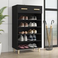Maison Exclusive Schuhschrank Schwarz 60x35x105 cm Holzwerkstoff Maison Exclusive Schuhschrank Schwarz 60x35x105 cm Holzwerkstoff von JINLEFU