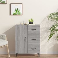 Maison Exclusive Sideboard Grau Sonoma 69,5x34x90 cm von JINLEFU