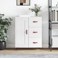 Maison Exclusive Sideboard Hochglanz-Weiß 69,5x34x90 cm von JINLEFU