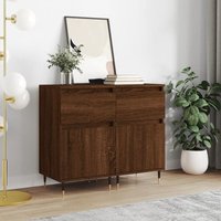 Maison Exclusive Sideboards 2 Stk. Braun Eichen-Optik 40x35x70 cm von JINLEFU