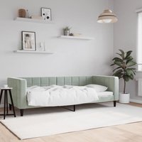 Maison Exclusive Tagesbett Hellgrau 80x200 cm Samt Maison Exclusive Tagesbett Hellgrau 80x200 cm Samt von JINLEFU