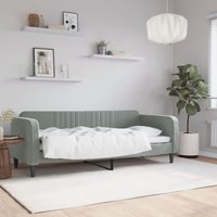 Maison Exclusive Tagesbett Hellgrau 80x200 cm Samt Maison Exclusive Tagesbett Hellgrau 80x200 cm Samt von JINLEFU