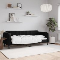 Maison Exclusive Tagesbett Schwarz 80x200 cm Samt Maison Exclusive Tagesbett Schwarz 80x200 cm Samt von JINLEFU