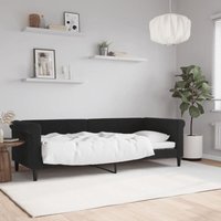 Maison Exclusive Tagesbett Schwarz 80x200 cm Samt Maison Exclusive Tagesbett Schwarz 80x200 cm Samt von JINLEFU