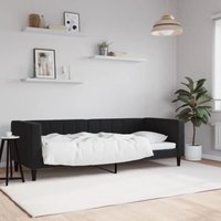 Maison Exclusive Tagesbett Schwarz 80x200 cm Samt Maison Exclusive Tagesbett Schwarz 80x200 cm Samt von JINLEFU