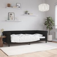 Maison Exclusive Tagesbett Schwarz 90x200 cm Samt Maison Exclusive Tagesbett Schwarz 90x200 cm Samt von JINLEFU