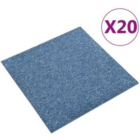 Maison Exclusive Teppichfliesen 20 Stk. 5 m² 50x50 cm Blau Maison Exclusive Teppichfliesen 20 Stk. 5 m² 50x50 cm Blau von JINLEFU