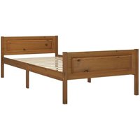 Massivholzbett Kiefer Honigbraun 90x200 cm vidaXL Massivholzbett Kiefer Honigbraun 90x200 cm vidaXL von JINLEFU