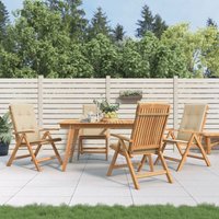 Prolenta Premium Gartenstühle mit Kissen 4 Stk. Massivholz Teak Prolenta Premium Gartenstühle mit Kissen 4 Stk. Massivholz Teak von JINLEFU