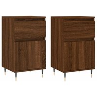 Sideboards 2 Stk. Braun Eichen-Optik 40x35x70 cm Holzwerkstoff vidaXL von JINLEFU