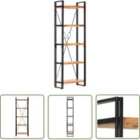 The Living Store Bücherregal 5 Fächer 60x30x180 cm Akazie Massivholz - Holz Regal - Bücherregal - Industrielles Design - Akasieholzküche - Wohnraum The Living Store Bücherregal 5 Fächer 60x30x180 cm Akazie Massivholz - Holz Regal - Bücherregal - Industrielles Design - Akasieholzküche - Wohnraum von JINLEFU